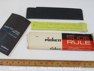 Pickett Slide Rule with instructions and original box