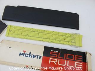 Pickett Slide Rule with instructions and original box