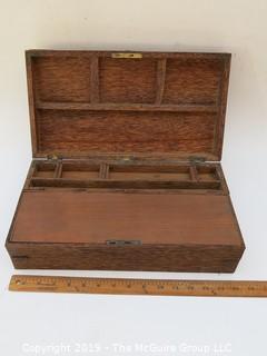 Vintage Wooden Writing Box