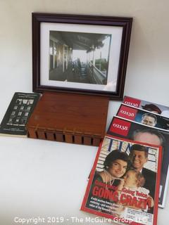 Collection including framed photo of Cape Cod Porch View