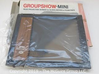 "Groupshow-Mini" Rear Projection Screen; in original box