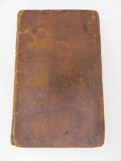 Book: "The Elements of Medicine"; leather bound; by John Brown; Vol. 1 of 2; London; 1788