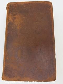 Book: Leather Bound, "Domestic Medicine", by W. Buchan, M.D.; 1789; 11th edition; Hartford, Nathanial Patten