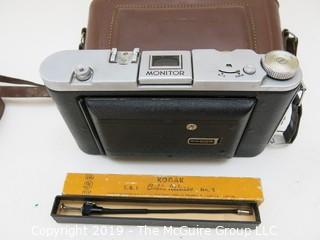 KODAK Box Camera; Anastigmat f 4.5; 126 MM; with leather case