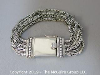 Jewelry:  Quality Thai 925 sterling bracelet; 61g