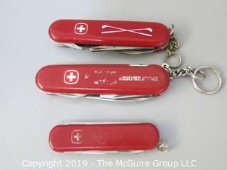 (3) Wegner Swiss Army Knives