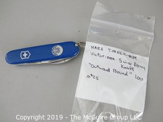 Rare Tinker Blue Victorinox Swiss Army Knife with "Outward Bound" Logo