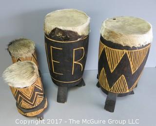 Collection of African drums 