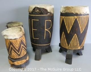 Collection of African drums 