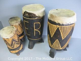 Collection of African drums 