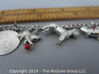 Jewelry: Sterling Charm Bracelet; 26g