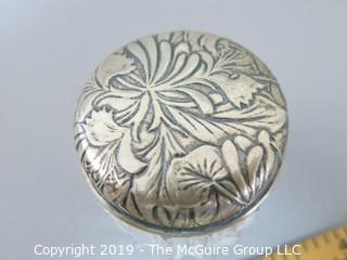 Sterling covered keepsake box