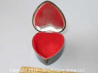 Gorham Heart Form Covered Keepsake Box