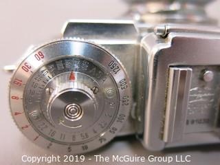 Zeiss Ikon Contax III 35mm Film Camera with two Carl Zeiss Lenses; Sonnar 1:1.5 f=50 mm; and Triotar 1:4 F-8.5cm and Steinheil mulit-turret viewfinder