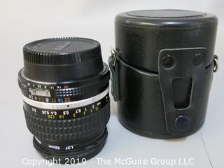 Nikkor 28mm; f2.8 Lens with L37 Nikon Filter and Lens Case