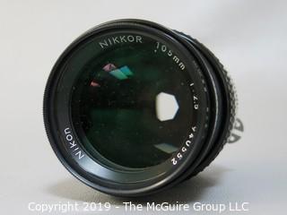 Nikkor 105mm; f2.5; with L37c Filter and Lens Case