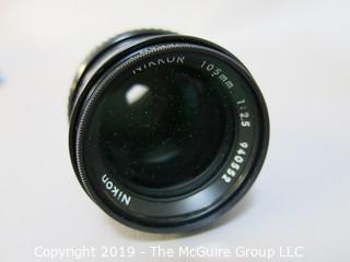 Nikkor 105mm; f2.5; with L37c Filter and Lens Case