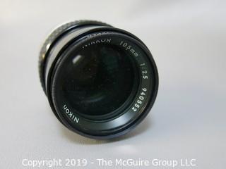 Nikkor 105mm; f2.5; with L37c Filter and Lens Case