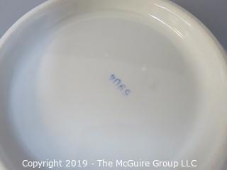 Blue on White Large Serving Bowl; number on base