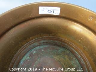 Copper Urn (part of double boiler?); with double handles