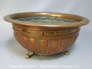 Tri-Footed Copper Urn