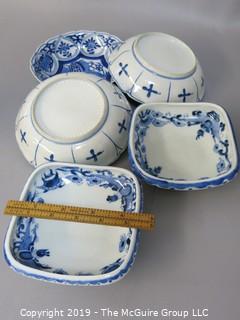 Collection of 5 Chinese Ceramic bowls