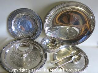 Collection of Silver Plate Servingware