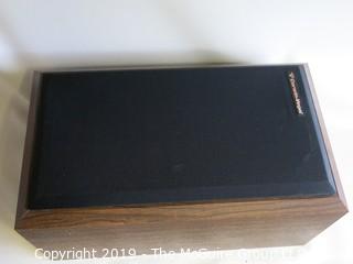 Pair of Cerwin-Vega 2-way AT-8 Speakers; 1992; 10 1/2"Deep x 12"W x 21"Tall