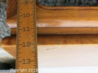 Tiger Maple Low Table; needs refinishing; 23 x 42 x 12" Tall