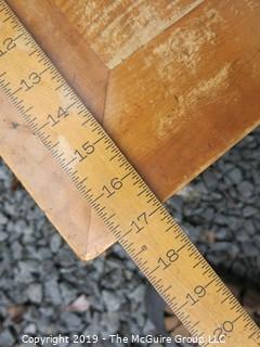 Tiger Maple Low Table; needs refinishing; 23 x 42 x 12" Tall