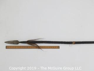 Tourist trade African spear; 61" Long