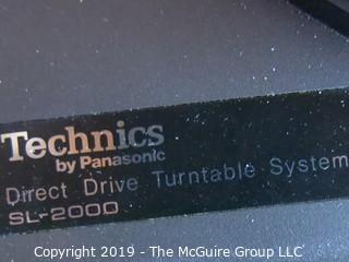 Technics Direct Drive Turntable; Model SL-2000 with dust cover