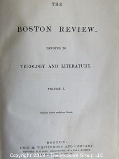 1861 Book: Boston Review ::: Theology and Literature