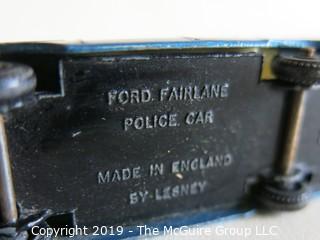 Toy: Made in England by Lesney: Ford Fairlane Police car No 55 B4