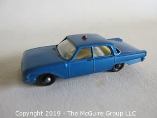 Toy: Made in England by Lesney: Ford Fairlane Police car No 55 B4