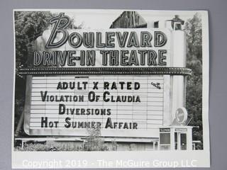 Photo: Historic: Americana: 3 images; Hollywood and Vine (1981); Adult movies at Drive-in; Marde Gras Float; 1948