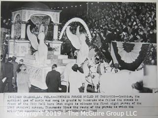 Photo: Historic: Americana: 3 images; Hollywood and Vine (1981); Adult movies at Drive-in; Marde Gras Float; 1948