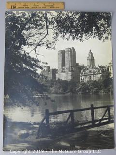 Photo: Rickerby; Historic: Americana: View from lake in Central Park, NYC