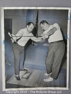 Photo: Historic: Americana: Golfing stars 1960's, St Andrews clubhouse Press photos identified