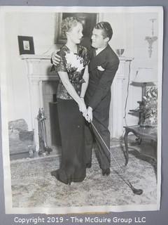 Photo: Historic: Americana: Golfing stars 1960's, St Andrews clubhouse Press photos identified