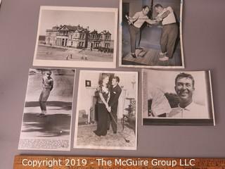 Photo: Historic: Americana: Golfing stars 1960's, St Andrews clubhouse Press photos identified