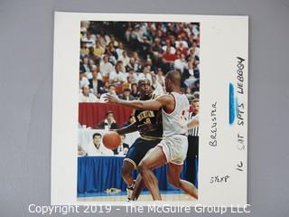 Photos: Sports: Basketball: Freshman Chris Webber of Michigan including iconic Final Four mishap; original photos by Jeff Wheeler