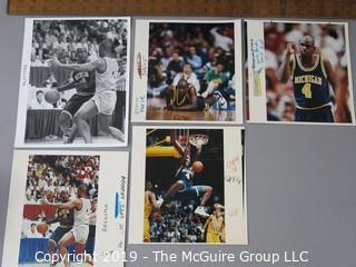 Photos: Sports: Basketball: Freshman Chris Webber of Michigan including iconic Final Four mishap; original photos by Jeff Wheeler