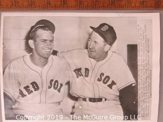 Photo: press credited: Historical; Americana: Baseball: named players including Hoyt Wilhelm and Dick Straws  