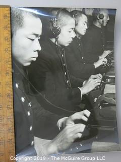 Photo: unaccredited: Historical; WWII: Asian operators at typewriters