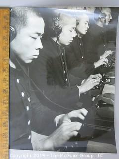 Photo: unaccredited: Historical; WWII: Asian operators at typewriters