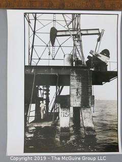 Photo: Rickerby: Historic: Life Mag.: South America trip: Oil production station in Lake Maracaibo, Venezuela 