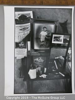 Photo: Rickerby: Historic: ART: study of side table with photos and ephemera 