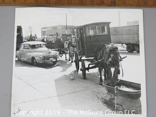 Photo: Historical: Uncredited: Americana: watering horses in town