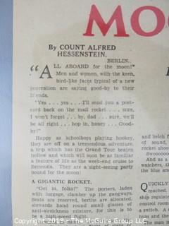 Paper: Historical: 1932 Edition of The Detroit Free Press Newspaper: Science Fiction Early Rockets: {includes large top loader)